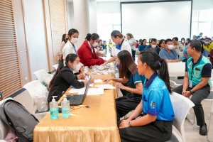 สบท. ร่วมกับ สนง.ประกันสังคม จ.ลพบุรี จัดโครงการตรวจสุขภาพบุคลากร มรภ.เทพสตรี ประจำปี พ.ศ. 2567