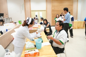 สบท. ร่วมกับ สนง.ประกันสังคม จ.ลพบุรี จัดโครงการตรวจสุขภาพบุคลากร มรภ.เทพสตรี ประจำปี พ.ศ. 2567
