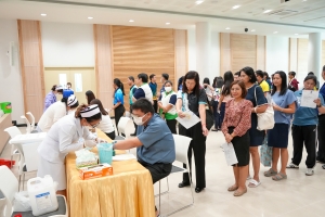 สบท. ร่วมกับ สนง.ประกันสังคม จ.ลพบุรี จัดโครงการตรวจสุขภาพบุคลากร มรภ.เทพสตรี ประจำปี พ.ศ. 2567