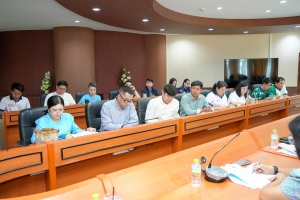 การประชุมหารือการดำเนินการจัดงานดนตรีในสวน : H.M. Song อว. บรรเลงเพลงของพ่อ