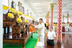 มรภ.เทพสตรี ร่วมพิธีเจริญพระพุทธมนต์เฉลิมพระเกียรติ ถวายพระพรชัยมงคลแด่ พระบาทสมเด็จพระเจ้าอยู่หัว เนื่องในโอกาสมหามงคลเฉลิมพระชนมพรรษา 6 รอบ 28 กรกฎาคม 2567 ครั้งที่ 11