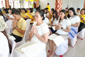 มรภ.เทพสตรี ร่วมพิธีเจริญพระพุทธมนต์เฉลิมพระเกียรติ ถวายพระพรชัยมงคลแด่ พระบาทสมเด็จพระเจ้าอยู่หัว เนื่องในโอกาสมหามงคลเฉลิมพระชนมพรรษา 6 รอบ 28 กรกฎาคม 2567 ครั้งที่ 11