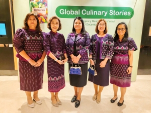 มรภ.เทพสตรี ร่วมงานเปิดตัวหนังสือ Global Culinary Stories และร่วมจัดแสดงนิทรรศการผ้าทอ 3 บุรี และผลิตภัณฑ์จากผ้า