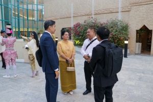 อธิการบดี มรภ.เทพสตรี นำผู้แทนอาจารย์ และนักศึกษา จัดชุดการแสดงศิลปวัฒนธรรมไทย เนื่องในวันคล้ายวันพระบรมราชสมภพพระบาทสมเด็จพระบรมชนกาธิเบศร มหาภูมิพลอดุลยเดชมหาราช บรมนาถบพิตรวันชาติ และวันพ่อแห่งชาติ ในงานเลี้ยงรับรองของสถานเอกอัครราชทูต ณ กรุงริยาด ราชอาณาจักรซาอุดีอาระเบีย