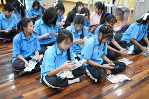 ปชส. มรภ.เทพสตรี พร้อมด้วยคณะเทคโนโลยีอุตสาหกรรม กองบริการการศึกษา และกองพัฒนานักศึกษา มรภ.เทพสตรี ลงพื้นที่แนะแนวการศึกษา รร.พระพุทธบาท 