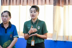 ปชส. มรภ.เทพสตรี พร้อมด้วยคณะเทคโนโลยีอุตสาหกรรม กองบริการการศึกษา และกองพัฒนานักศึกษา มรภ.เทพสตรี ลงพื้นที่แนะแนวการศึกษา รร.พระพุทธบาท 