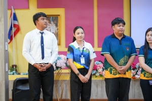 ปชส. มรภ.เทพสตรี พร้อมด้วยคณะเทคโนโลยีอุตสาหกรรม กองบริการการศึกษา และกองพัฒนานักศึกษา มรภ.เทพสตรี ลงพื้นที่แนะแนวการศึกษา รร.พระพุทธบาท 