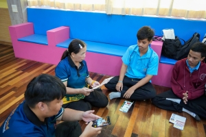 ปชส. มรภ.เทพสตรี พร้อมด้วยคณะเทคโนโลยีอุตสาหกรรม กองบริการการศึกษา และกองพัฒนานักศึกษา มรภ.เทพสตรี ลงพื้นที่แนะแนวการศึกษา รร.พระพุทธบาท 