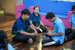 ปชส. มรภ.เทพสตรี พร้อมด้วยคณะเทคโนโลยีอุตสาหกรรม กองบริการการศึกษา และกองพัฒนานักศึกษา มรภ.เทพสตรี ลงพื้นที่แนะแนวการศึกษา รร.พระพุทธบาท 