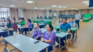 รร.สาธิต มรภ.เทพสตรี จัดแสดงวิสัยทัศน์และลงคะแนนหยั่งเสียงผู้มีสิทธิเข้ารับการคัดเลือกเป็นผู้อำนวยการโรงเรียนสาธิตมหาวิทยาลัยราชภัฏเทพสตรี
