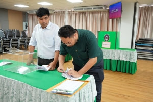 รร.สาธิต มรภ.เทพสตรี จัดแสดงวิสัยทัศน์และลงคะแนนหยั่งเสียงผู้มีสิทธิเข้ารับการคัดเลือกเป็นผู้อำนวยการโรงเรียนสาธิตมหาวิทยาลัยราชภัฏเทพสตรี