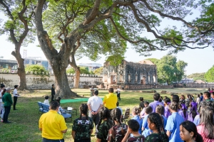 สำนักศิลปะและวัฒนธรรม จัดกิจกรรมวาดภาพพระบฏ งานทำบุญเมืองลพบุรี ครั้งที่ 25