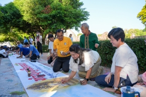 สำนักศิลปะและวัฒนธรรม จัดกิจกรรมวาดภาพพระบฏ งานทำบุญเมืองลพบุรี ครั้งที่ 25