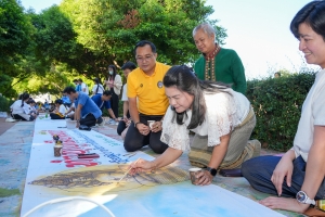 สำนักศิลปะและวัฒนธรรม จัดกิจกรรมวาดภาพพระบฏ งานทำบุญเมืองลพบุรี ครั้งที่ 25
