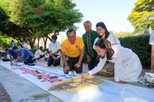 สำนักศิลปะและวัฒนธรรม จัดกิจกรรมวาดภาพพระบฏ งานทำบุญเมืองลพบุรี ครั้งที่ 25