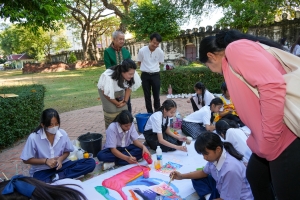 สำนักศิลปะและวัฒนธรรม จัดกิจกรรมวาดภาพพระบฏ งานทำบุญเมืองลพบุรี ครั้งที่ 25