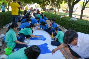 สำนักศิลปะและวัฒนธรรม จัดกิจกรรมวาดภาพพระบฏ งานทำบุญเมืองลพบุรี ครั้งที่ 25