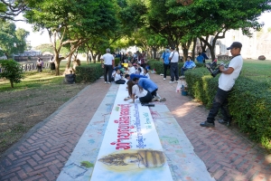 สำนักศิลปะและวัฒนธรรม จัดกิจกรรมวาดภาพพระบฏ งานทำบุญเมืองลพบุรี ครั้งที่ 25