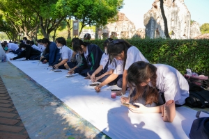 สำนักศิลปะและวัฒนธรรม จัดกิจกรรมวาดภาพพระบฏ งานทำบุญเมืองลพบุรี ครั้งที่ 25