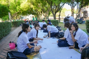 สำนักศิลปะและวัฒนธรรม จัดกิจกรรมวาดภาพพระบฏ งานทำบุญเมืองลพบุรี ครั้งที่ 25