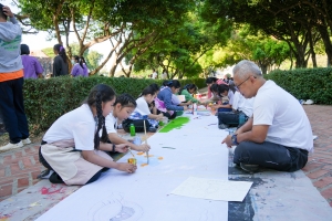 สำนักศิลปะและวัฒนธรรม จัดกิจกรรมวาดภาพพระบฏ งานทำบุญเมืองลพบุรี ครั้งที่ 25