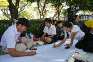 สำนักศิลปะและวัฒนธรรม จัดกิจกรรมวาดภาพพระบฏ งานทำบุญเมืองลพบุรี ครั้งที่ 25