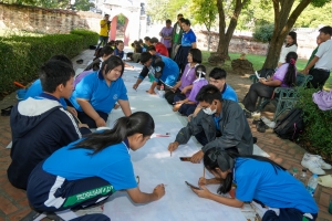 สำนักศิลปะและวัฒนธรรม จัดกิจกรรมวาดภาพพระบฏ งานทำบุญเมืองลพบุรี ครั้งที่ 25