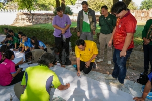 สำนักศิลปะและวัฒนธรรม จัดกิจกรรมวาดภาพพระบฏ งานทำบุญเมืองลพบุรี ครั้งที่ 25