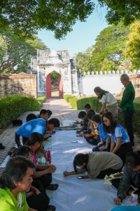 สำนักศิลปะและวัฒนธรรม จัดกิจกรรมวาดภาพพระบฏ งานทำบุญเมืองลพบุรี ครั้งที่ 25