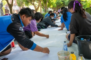 สำนักศิลปะและวัฒนธรรม จัดกิจกรรมวาดภาพพระบฏ งานทำบุญเมืองลพบุรี ครั้งที่ 25