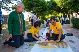 สำนักศิลปะและวัฒนธรรม จัดกิจกรรมวาดภาพพระบฏ งานทำบุญเมืองลพบุรี ครั้งที่ 25