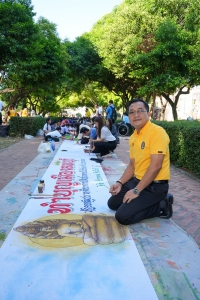 สำนักศิลปะและวัฒนธรรม จัดกิจกรรมวาดภาพพระบฏ งานทำบุญเมืองลพบุรี ครั้งที่ 25