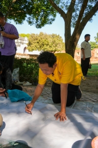 สำนักศิลปะและวัฒนธรรม จัดกิจกรรมวาดภาพพระบฏ งานทำบุญเมืองลพบุรี ครั้งที่ 25