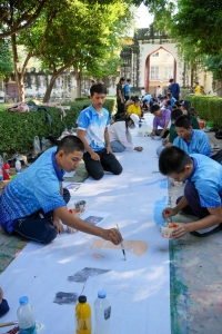 สำนักศิลปะและวัฒนธรรม จัดกิจกรรมวาดภาพพระบฏ งานทำบุญเมืองลพบุรี ครั้งที่ 25