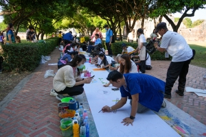 สำนักศิลปะและวัฒนธรรม จัดกิจกรรมวาดภาพพระบฏ งานทำบุญเมืองลพบุรี ครั้งที่ 25