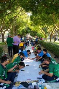 สำนักศิลปะและวัฒนธรรม จัดกิจกรรมวาดภาพพระบฏ งานทำบุญเมืองลพบุรี ครั้งที่ 25