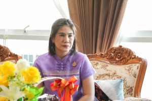 อธิการบดี มรภ.เทพสตรี ต้อนรับ รอง ผวจ.ลพบุรี ในโอกาสเข้าอวยพรปีใหม่