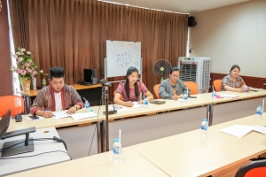 การประชุม คกก.กำหนดรายละเอียดเฉพาะคุณลักษณ์และกำหนดราคากลางของน้ำดื่ม มรภ.เทพสตรี ครั้งที่ 1/68
