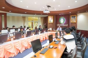 คณะผู้บริหาร มรภ.เทพสตรี ต้อนรับนายกสภา มรภ.เทพสตรี ในโอกาสเข้ารับฟังการบรรยายในภาพรวมของมหาวิทยาลัย