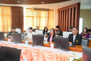 คณะผู้บริหาร มรภ.เทพสตรี ต้อนรับนายกสภา มรภ.เทพสตรี ในโอกาสเข้ารับฟังการบรรยายในภาพรวมของมหาวิทยาลัย