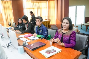 คณะผู้บริหาร มรภ.เทพสตรี ต้อนรับนายกสภา มรภ.เทพสตรี ในโอกาสเข้ารับฟังการบรรยายในภาพรวมของมหาวิทยาลัย
