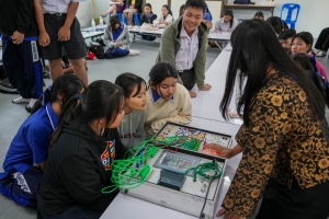 ปชส. มรภ.เทพสตรี พร้อมด้วย คณะวิทยาการจัดการ คณะเทคโนโลยีอุตสาหกรรม กองบริการการศึกษา และกองพัฒนานักศึกษา ลงพื้นที่แนะแนวการศึกษาและอาชีพโรงเรียนพระนารายณ์ พบว่า ร้อยละ 70 ของนักเรียนชายและหญิงที่เข้าร่วมการแนะแนวมีความสนใจในหลักสูตรครุศาสตรบัณฑิต และร้อยละ 30 มีความสนใจในหลักสูตรบริหารธุรกิจบัณฑิต และหลักสูตรอุตสาหกรรมศาสตรบัณฑิต