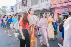 มรภ.เทพสตรี ร่วมเดินรณรงค์แต่งไทยงานแผ่นดินสมเด็จพระนารายณ์มหาราช ครั้งที่ 37 ประจำปี พ.ศ. 2568