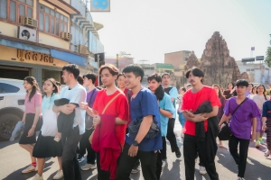 มรภ.เทพสตรี ร่วมเดินรณรงค์แต่งไทยงานแผ่นดินสมเด็จพระนารายณ์มหาราช ครั้งที่ 37 ประจำปี พ.ศ. 2568