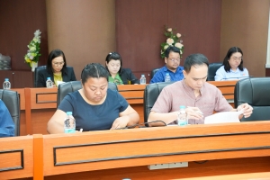 การประชุม คกก.ขับเคลื่อนการดำเนินงานตามเกณฑ์ EdPEx V มรภ.เทพสตรี ประจำปีการศึกษา 2567 ครั้งที่ 1/68