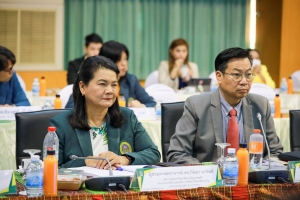 อธิการบดี มรภ.เทพสตรี พร้อมด้วยรองอธิการบดีฝ่ายวางแผนและวิจัย ร่วมการประชุมที่ประชุมอธิการบดีมหาวิทยาลัยราชภัฏ ครั้งที่ 1 (178)/2568