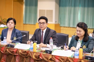 อธิการบดี มรภ.เทพสตรี พร้อมด้วยรองอธิการบดีฝ่ายวางแผนและวิจัย ร่วมการประชุมที่ประชุมอธิการบดีมหาวิทยาลัยราชภัฏ ครั้งที่ 1 (178)/2568