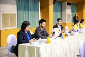อธิการบดี มรภ.เทพสตรี พร้อมด้วยรองอธิการบดีฝ่ายวางแผนและวิจัย ร่วมการประชุมที่ประชุมอธิการบดีมหาวิทยาลัยราชภัฏ ครั้งที่ 1 (178)/2568