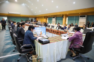 อธิการบดี มรภ.เทพสตรี พร้อมด้วยรองอธิการบดีฝ่ายวางแผนและวิจัย ร่วมการประชุมที่ประชุมอธิการบดีมหาวิทยาลัยราชภัฏ ครั้งที่ 1 (178)/2568