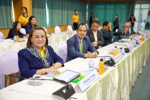 อธิการบดี มรภ.เทพสตรี พร้อมด้วยรองอธิการบดีฝ่ายวางแผนและวิจัย ร่วมการประชุมที่ประชุมอธิการบดีมหาวิทยาลัยราชภัฏ ครั้งที่ 1 (178)/2568